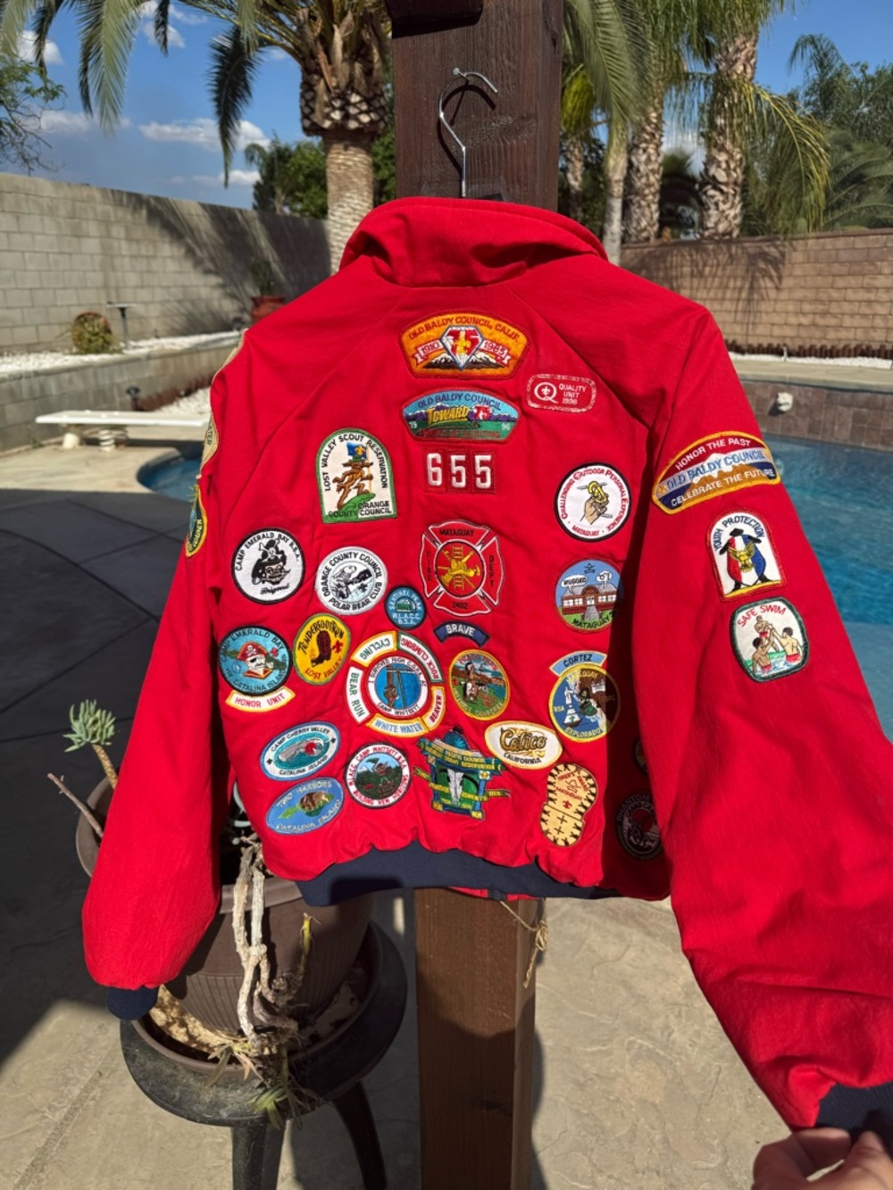 Boy Scouts of America patch bomber jacket SZ Lg - Picture 2 of 15